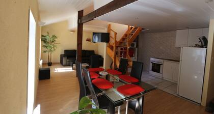 Appart complet parking 2 chamb + salon 6 personnes 25 min Puy du fou centre vill