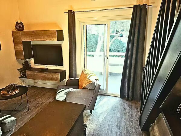 Smart TV, DVD player, books