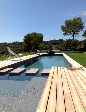 Pool -  5 bedrooms, 4 bathrooms, large garden, swimming pool with sea views (Begur)