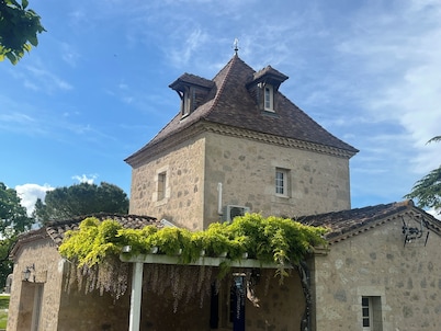 Promotion Authentic dovecote with heated pool in 15000mÂČ park