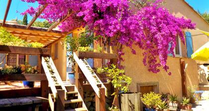 AIR-CONDITIONED, SINGLE-STOREY VILLA, SEA AND CORSICAN VIEWS LARGE GARDEN, DOGS ALLOWED