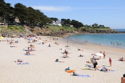 Villa at Ile Grande, on the Pink Granite Coast with sea view.