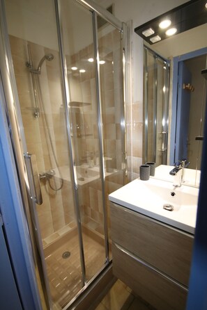 Shower, hair dryer