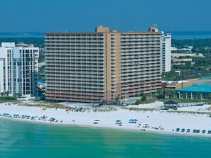 On the beach - RIGHT ON THE BEACH! AWESOME VIEW! FAMILY FUN! #1402
1002 Highway 98 E DESTIN, FL (DESTIN)