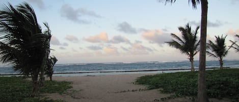 Nära stranden och strandhanddukar