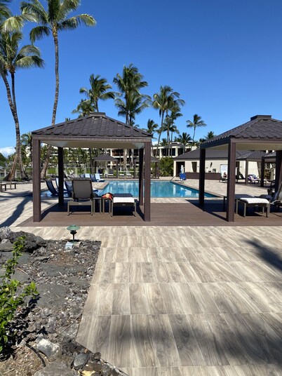 Prime Location, Unit H-102, Oceanfront next to pool.
