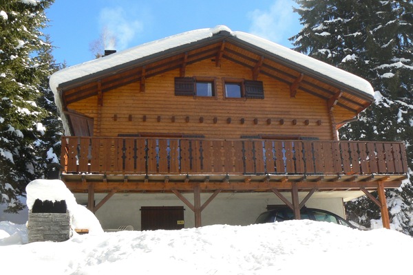 chalet en hiver
