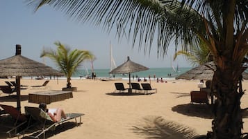 Vlak bij het strand