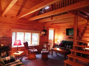 Smart TV, DVD player, books