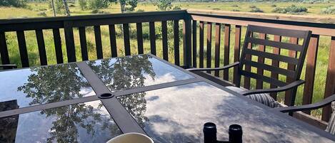 屋外ダイニングエリア