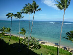 Am Strand, Liegestühle, Strandtücher