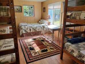 2 bedrooms, bed sheets