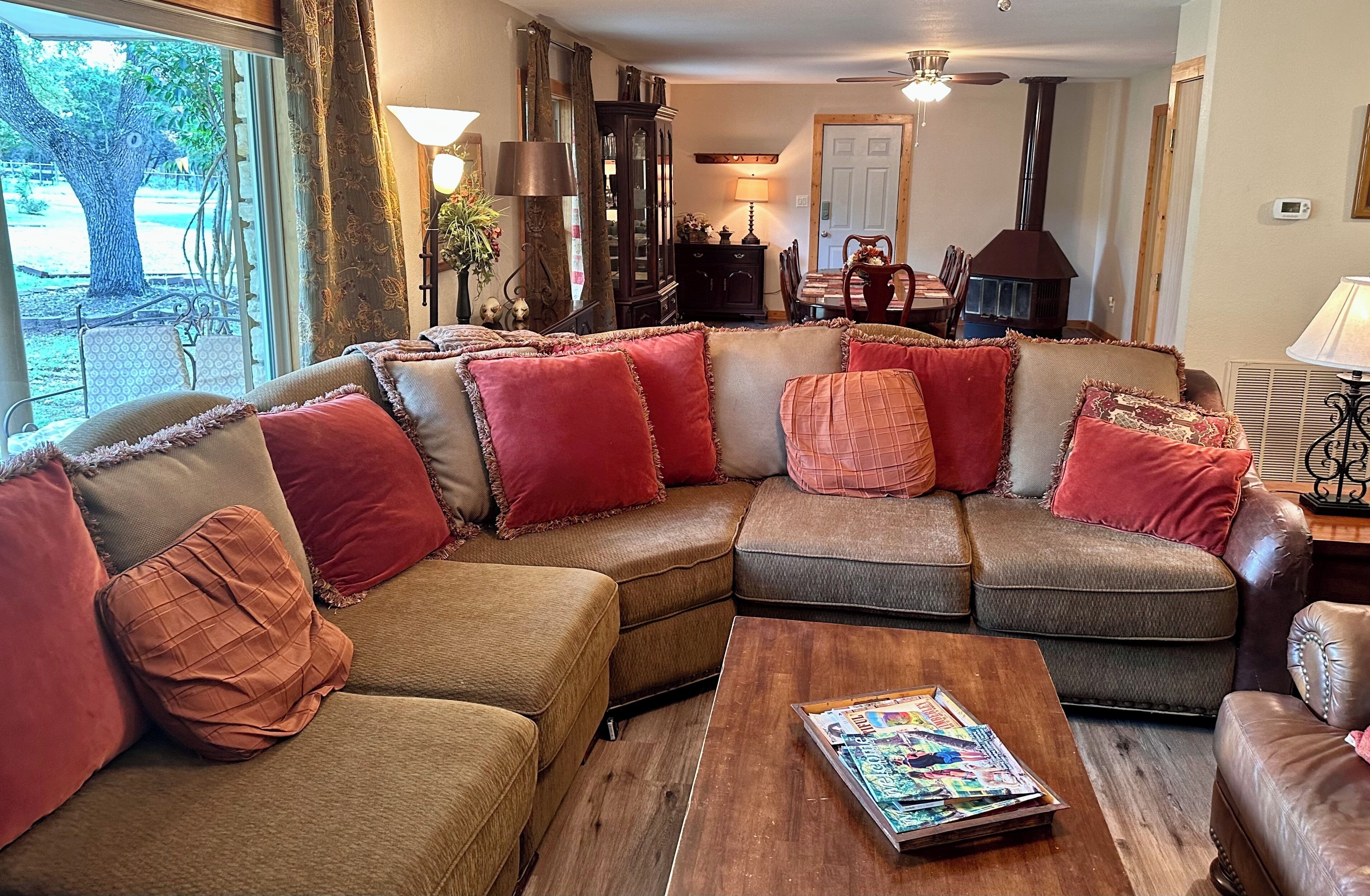 Smart TV, video games, DVD player, foosball