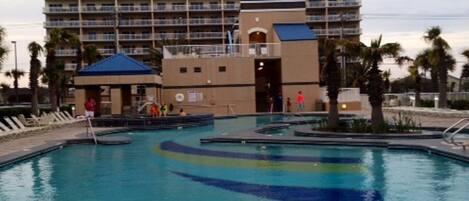 Indoor pool, outdoor pool