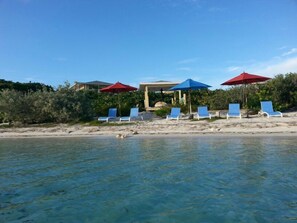 On the beach, sun-loungers, beach towels -  Ocean View- and Banks  Vacation Spot Awaits You (Exuma)