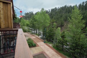 Terrace/patio - Spacious Luxury Downtown Riverfront Loft Condo.  License #6027 (Estes Park)