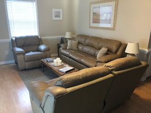 Smart TV, DVD player, books, video library