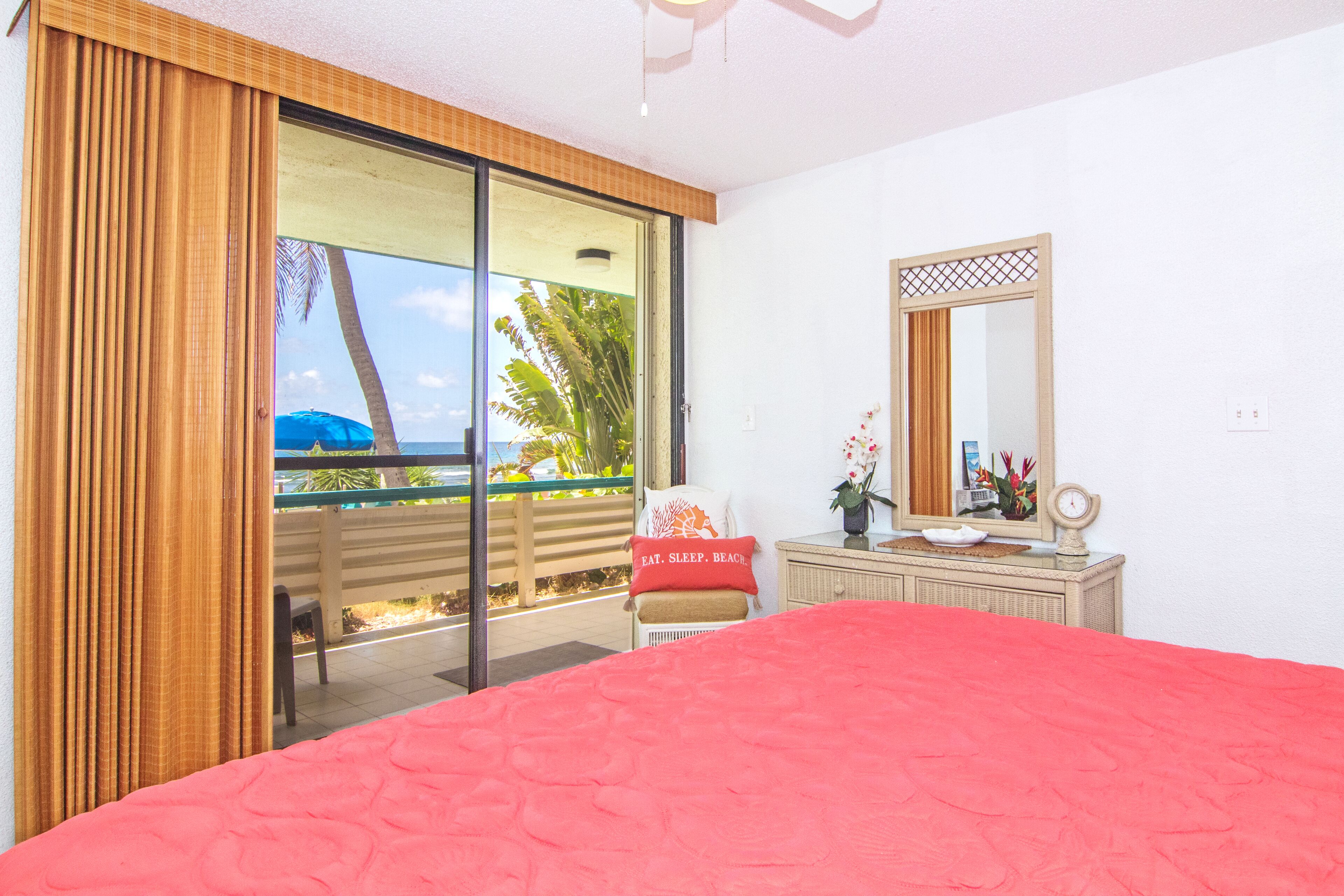 2 bedrooms, in-room safe, iron/ironing board, WiFi