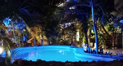 Beautiful Tropical Place and Ocean front on the coast of Ecuador