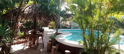 LA POSADA DEL SUECO!
Ocean Front Tropical Guest House, Playas Ecuador