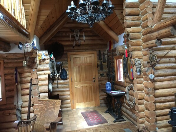 Interior - Hand Built Log Cabin in Ponderosa Forest (Columbus)