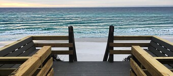  Gorgeous Gulf Front Condo on 30A! Back Porch Opens to Private Beach