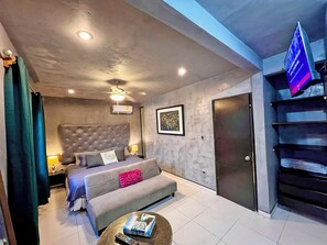 2 bedrooms, in-room safe, iron/ironing board, WiFi