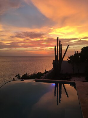 Outdoor pool - Oceanfront Villa in Private  Residential Area (Groot Santa Martha)