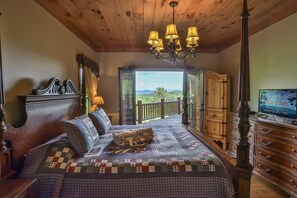 5 bedrooms, desk, iron/ironing board, free WiFi - ❤Rare 5 Bed Private Luxury Lodge w/Stunning Views- Pool Table, Hot Tub, Firepit (Ellijay)