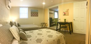 2 camere, una scrivania, ferro/asse da stiro, Wi-Fi gratuito