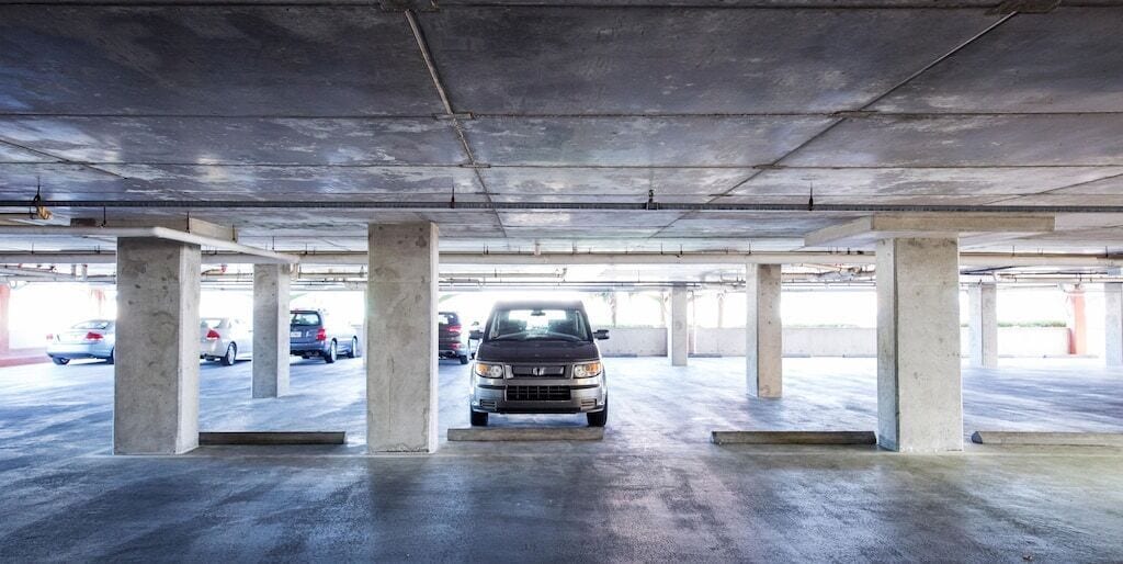 2 levels of covered parking keeps you cool even in the heat. 