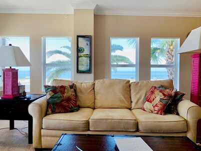 Luxurious and huge 3 BD/3 BA Directly across from Beach! Pool Outside your Door!