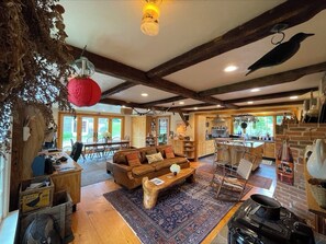 TV, fireplace, video games, DVD player - Antique Farmhouse Totally Restored  (Sheffield)