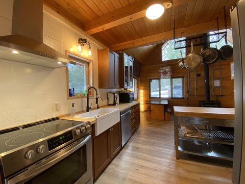 The ONLY sled-in-sled-out Log Chalet at Eagle Pass