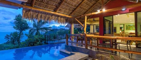 Outdoor pool, an infinity pool
