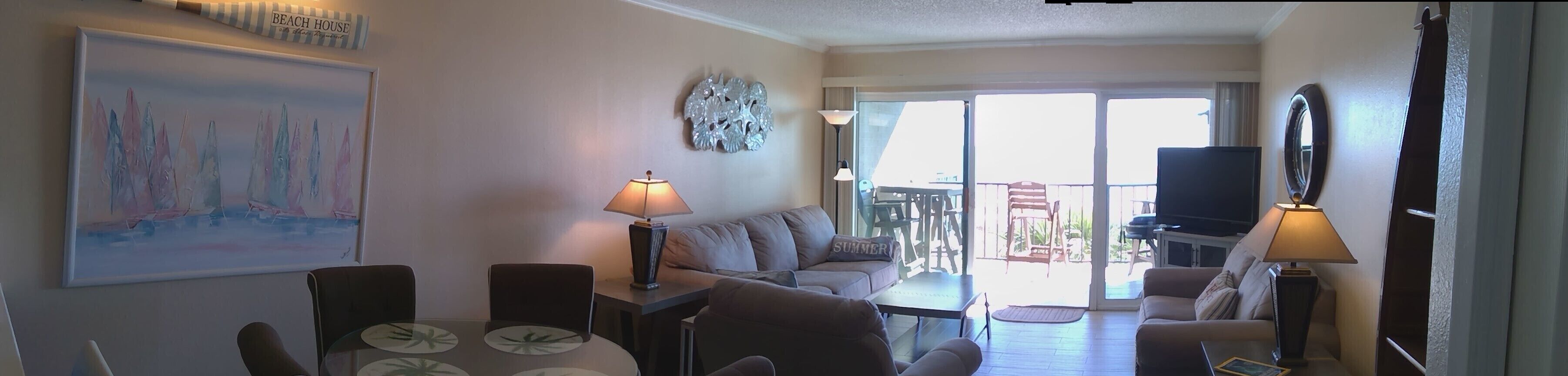 Smart TV, DVD player, books, video library