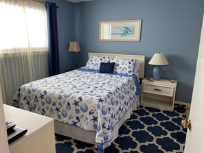2 bedrooms, iron/ironing board, travel crib, free WiFi