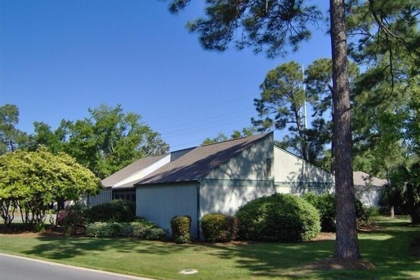 Front View-freestanding one story villa located in Augusta Village