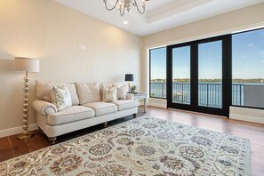 Smart TV, fireplace, video games, foosball