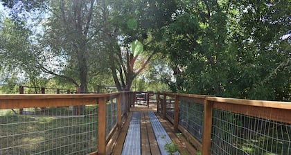 Visit award winning wineries in our valley in tricked out Yurt on the NF River.