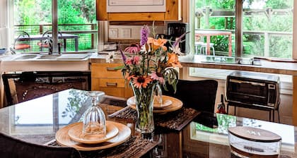 Visit award winning wineries in our valley in tricked out Yurt on the NF River.
