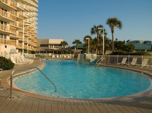 A heated pool