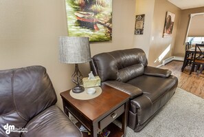 TV, fireplace, stereo