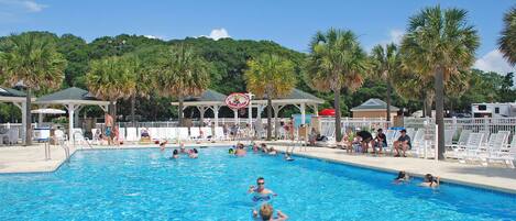 Indoor pool, outdoor pool