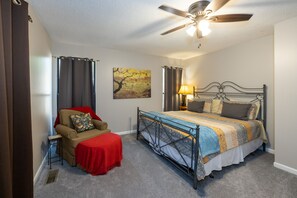 4 dormitorios, tabla de planchar con plancha, wifi y ropa de cama