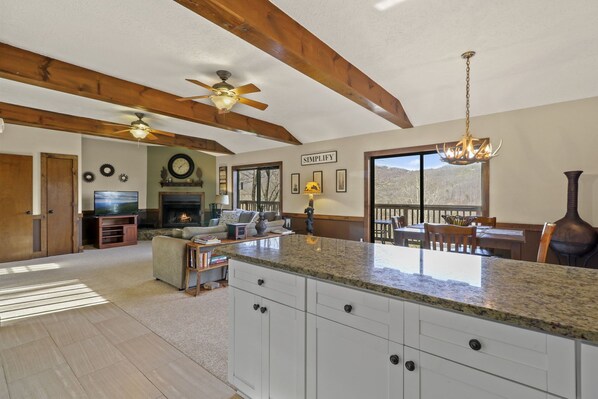 Interior - Relaxing Cozy Cabin in the Heart of the Blue Ridge Mountains. Pet friendly (Foscoe)