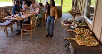 Stay in the heart of Leelanau county wine tasting region. Views to Traverse Bay