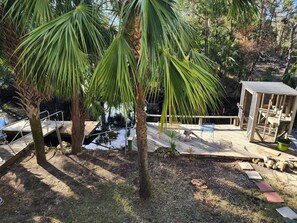 Property grounds - GULF ACCESS  home w/ dockage, private yard & 2 min walk to eat and stores! (Steinhatchee)
