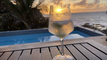 Piscina externa, piscina aquecida