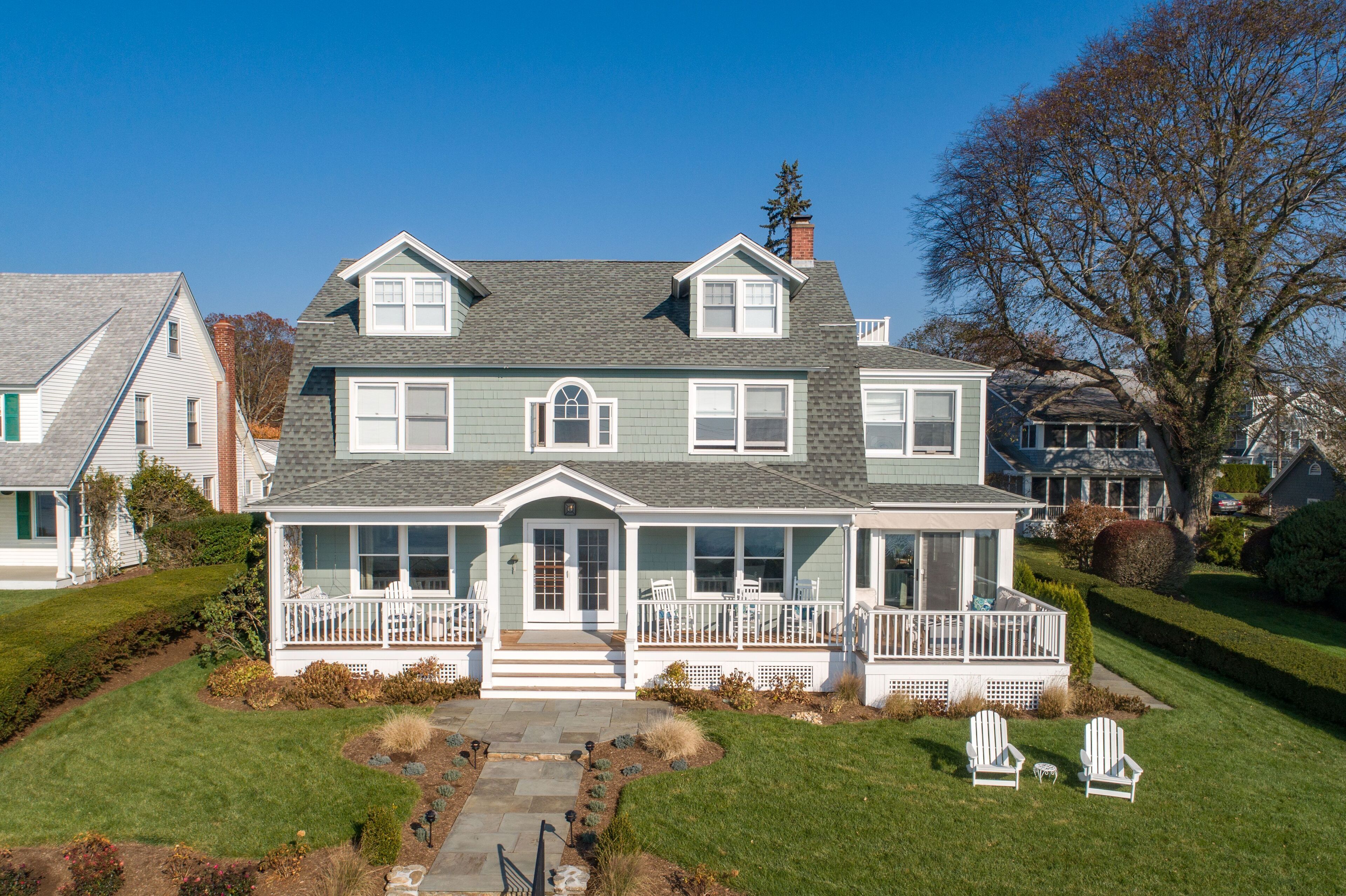 Classic Updated Beachfront Beauty with Stunning Waterviews and Private Beach